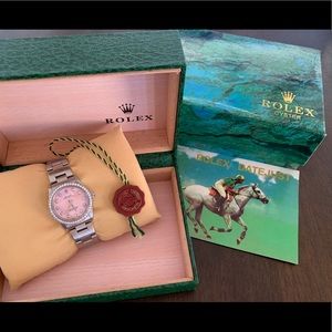 SOLD! Rolex Oyster Perpetual No Date Diamond Bezel